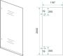 Wiesbaden Inloopdouche Less | 120x200 cm | Spiegelrook- naar helderglas | Gunmetal beslag - Thumbnail 2