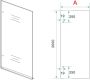 Wiesbaden Inloopdouche Less | 50x200 cm | Nano-coating | Incl.Stabilisatiestang | Helder glas | Geborsteld Brons Koper beslag - Thumbnail 2