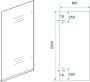 Wiesbaden Inloopdouche Less | 90x200 cm | Rechts | Spiegelrook- naar helder glas | Gunmetal beslag - Thumbnail 2