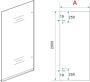 Wiesbaden Inloopdouche Less | 90x200x0.8 cm | Rechts | Spiegelrook- naar helder glas | Gunmetal beslag - Thumbnail 4