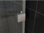 Wiesbaden Inloopdouche Less | 90x200x0.8 cm | Spiegelrook- naar helderglas | Geborsteld staal beslag - Thumbnail 4