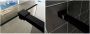 Wiesbaden Inloopdouche Less | 90x200x0.8 cm | Spiegelrook- naar helderglas | Mat zwart beslag - Thumbnail 3