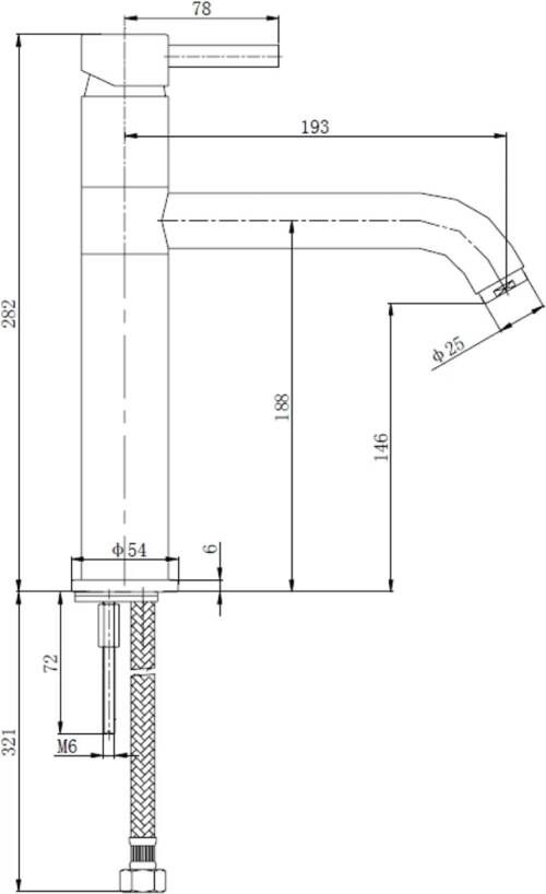 Wiesbaden Keukenkraan Cadans | Opbouw | 360° Draaibaar | Mengkraan | 1-hendel | Rond | Chroom