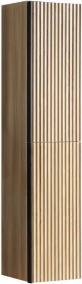 Wiesbaden Kolomkast Ribbella | Greeploos | 2 deuren | 160x36x30 cm | naturel eik