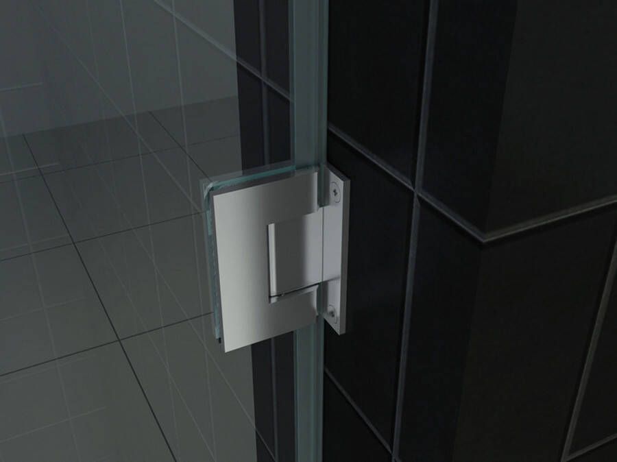 Wiesbaden Less draaideur profielloos helder glas 100x200 cm