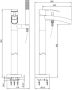 Wiesbaden Badkraan Vrijstaand Lima Mengkraan Rond Chroom 1 Greeps met Waterval en Handdouche - Thumbnail 2