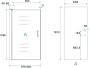 Wiesbaden Nisdeur Eco | 100x195x0.6 cm | Helder glas | Chroom beslag - Thumbnail 3
