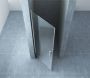 Wiesbaden Nisdeur Eco | 80x195x0.6 cm | Helder glas | Chroom beslag - Thumbnail 2