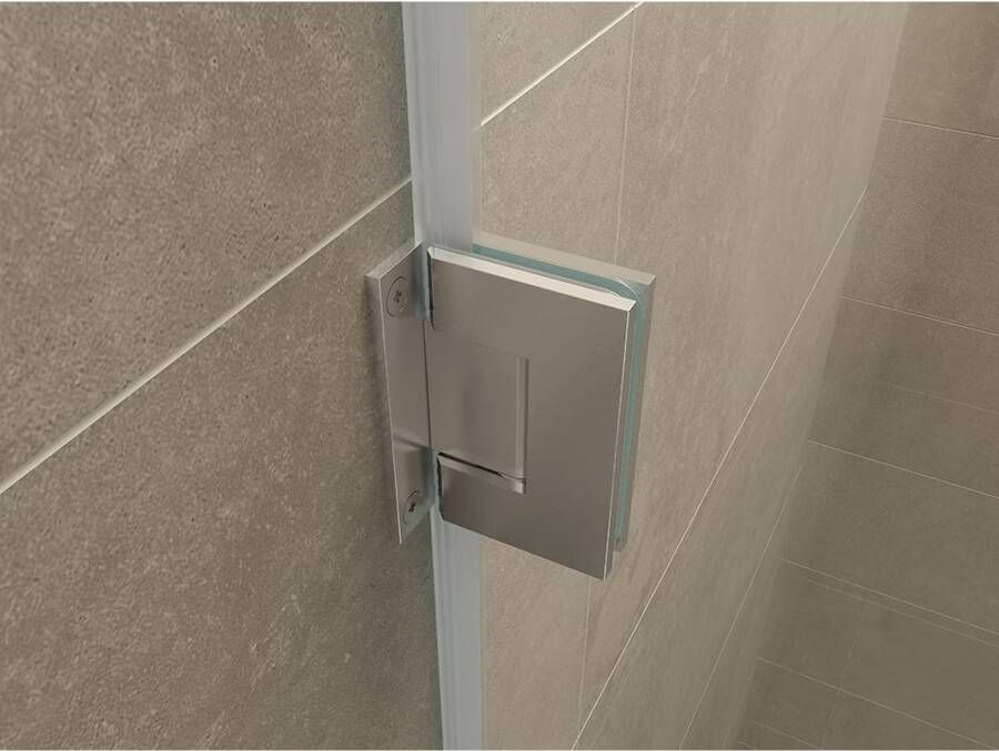 Wiesbaden Nisdeur Less | 70x200 cm | Nano-coating | Incl.Schanierset | Helder glas | Chroom beslag