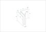 Wiesbaden Nisdeur Less | 70x200x0.8 cm | Rookglas | Chroom beslag - Thumbnail 4