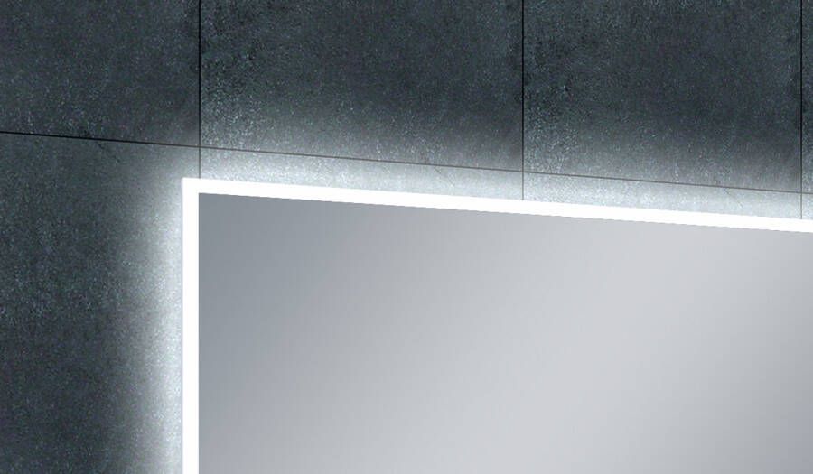 Wiesbaden Badkamerspiegel Quatro | 120x60 cm | Rechthoekig | Directe en indirecte LED verlichting | Touch button | Met verwarming