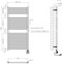 Wiesbaden Radiator Elara | 118.5x60 cm | Elektrisch | Smart Wifi | 700 Watt | Wit glans - Thumbnail 4