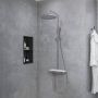 Wiesbaden Regendouche set Nuovo | Opbouw | Thermostaatkraan | 2-weg | Rond | Chroom - Thumbnail 4