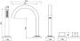 Wiesbaden Badkraan Thermostatisch Afbouwdeel Rombo Vierkant Verchroomd Messing 4 Gats met Handdouche - Thumbnail 2