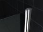 Wiesbaden Douchecabine met Deur 8 mm en Vaste wand 10 mm NANO Rookglas Nisdeur Met Profiel Rookglas 60x202 cm 8 mm Nano Coating - Thumbnail 9