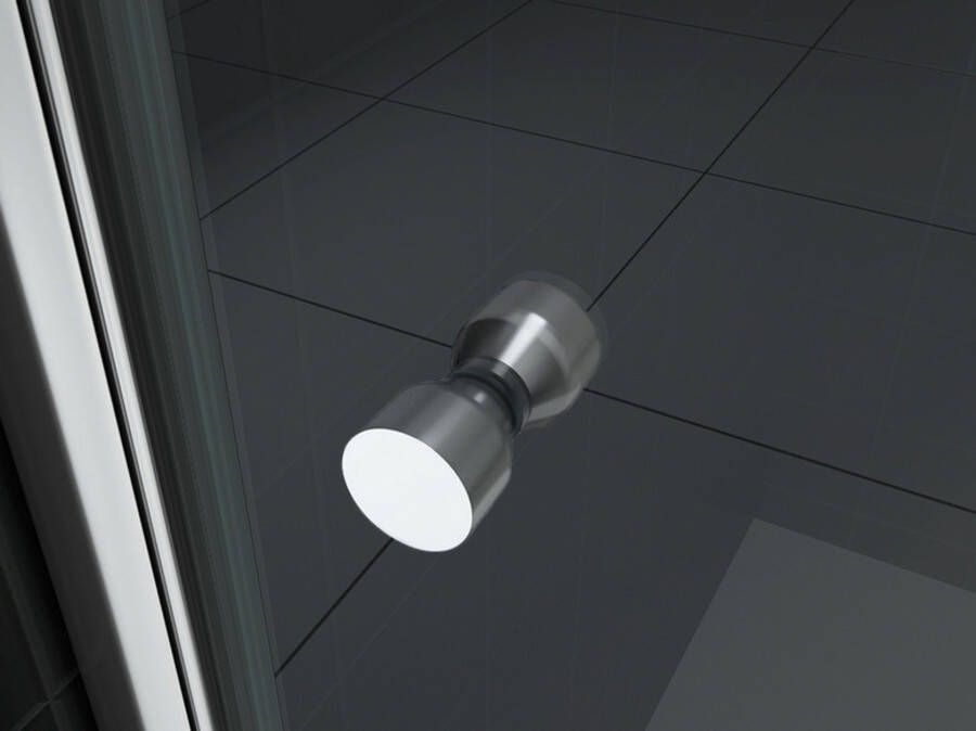 Wiesbaden Nisdeur Between | 90x200 cm | Nano-coating | Rookglas | Chroom beslag