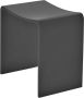 Wiesbaden Solid kruk 40x30x42 cm solid surface mat zwart - Thumbnail 2