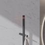 Wiesbaden Staafhanddoekradiator Callista | 150x6.3 cm | Elektrisch | 60 watt | Gunmetal - Thumbnail 2