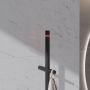 Wiesbaden Staafhanddoekradiator Callista | 150x6.3 cm | Elektrisch | 60 watt | Mat zwart - Thumbnail 2