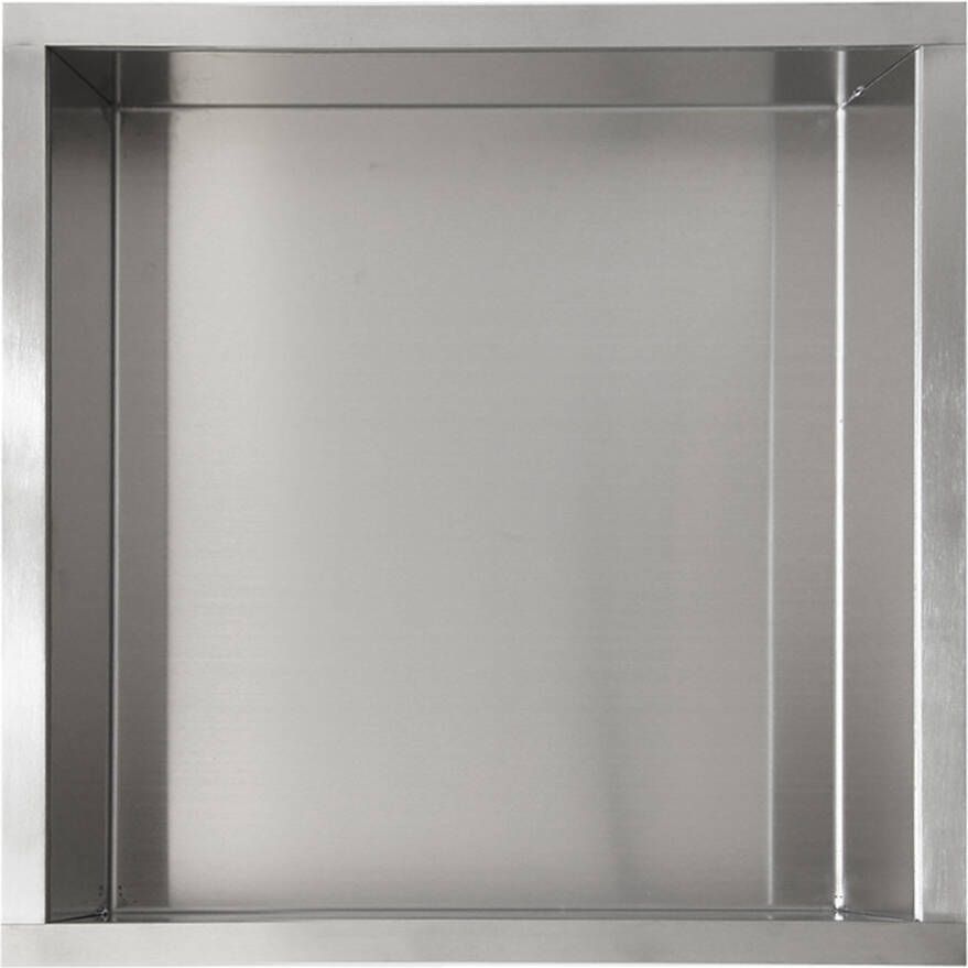 Wiesbaden Wandnis Demis | Inbouw | 30x30x10 cm | 1 vak | RVS