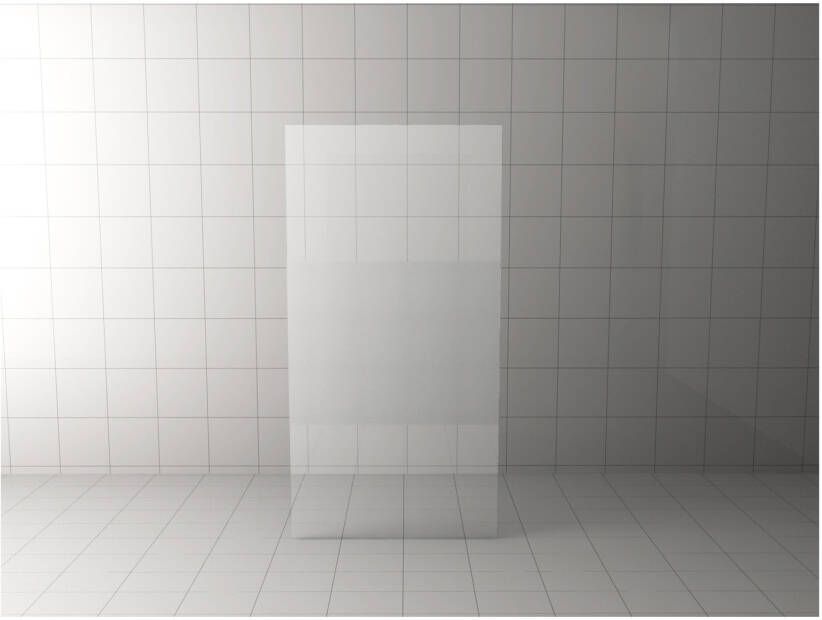 Wiesbaden Glasplaat Slim | 110x200x0.8 cm | Nano | Helder met melkglas