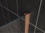Wiesbaden Thinline profiel set 200 cm met stabilisatiestang 120 cm geborsteld koper - Thumbnail 7