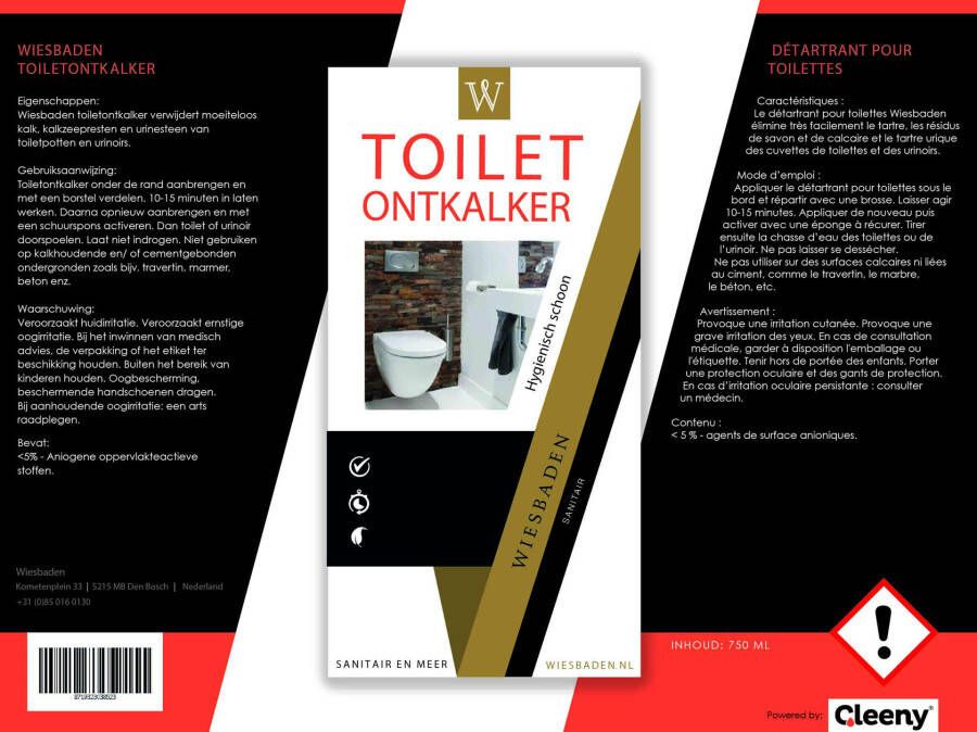 Wiesbaden toilet ontkalker 750ml