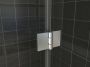 Wiesbaden Douchedeur Miami Nisdeur Draaideur met Vaste Wand 110(60-50)x200cm Antikalk Helder Glas Chroom Profiel 8mm Veiligheidsglas Easy Clean - Thumbnail 7