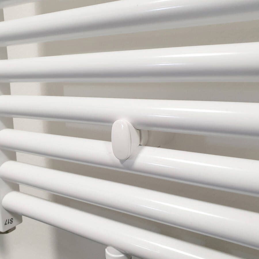 Wiesbaden Universele bevestiging set voor handdoek radiator wit