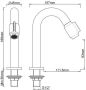 Wiesbaden Fonteinkraan Victoria | Opbouw | Koudwater kraan | Standaard model | Rond | Geborsteld messing - Thumbnail 3