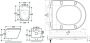 Wiesbaden Wandcloset Vesta | 52 cm | Rimless | Bidet functie-warm en koud water | Incl.Toiletzitting | Keramiek | Glans wit - Thumbnail 4