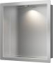Wiesbaden Wandnis Demis | Inbouw | 30x30x7 cm | Met verlichting | 1 vak | Rvs look - Thumbnail 2