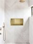 Wiesbaden Wandnis Demis | Inbouw | 30x60x10 cm | 1 vak | Geborsteld messing PVD - Thumbnail 3
