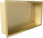 Wiesbaden Wandnis Demis | Inbouw | 30x60x7 cm | 1 vak | Geborsteld messing PVD - Thumbnail 2