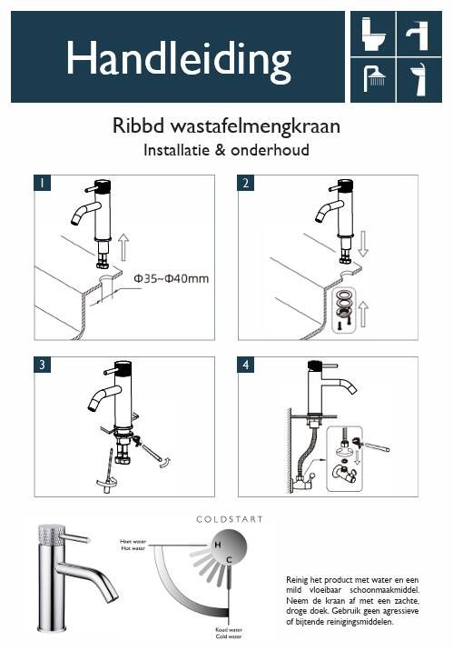 Wiesbaden Wastafelkraan Ribbd | Opbouw | Draaibare uitloop | Mengkraan | Standaard model | 1-hendel | Rond | Gunmetal