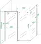 Xellanz Douchecabine Wiesbaden Rechthoek Schuifdeur 140x100x200cm Antikalk Helder Glas Aluminium Profiel 8mm Veiligheidsglas Easy Clean - Thumbnail 11