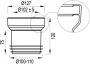 WISA Closetafvoermanchet nummer 3 model NKS 100-110mm aansluitdiameter kunststof wit 7000119920 - Thumbnail 5