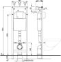 WISA XS actiepakket bestaat uit: inbouwreservoir met frontbediening met Argos bedieningspaneel wit zelfdragend standaard model - Thumbnail 5