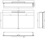 Xellanz Spiegelkast Larissa 100x60x14cm Aluminium LED Verlichting Stopcontact Binnen en Buiten Spiegel Glazen Planken - Thumbnail 3