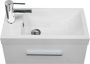 Xellanz Toiletmeubel Emma Hangend 50x50x25cm MDF Hoogglans Wit Softclose Kunstmarmeren Wasbak - Thumbnail 2
