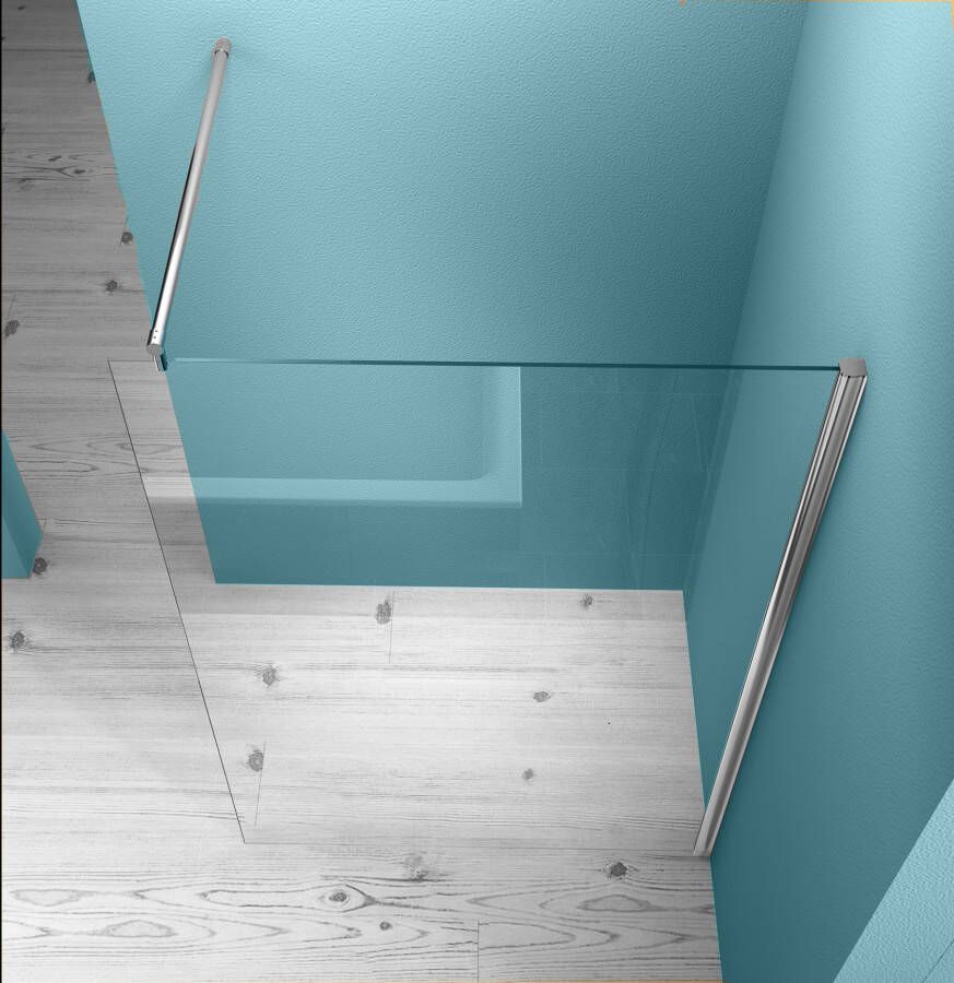Xellanz Eco inloopdouche 500x2000x8 mm nano helder glas chroom