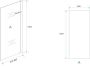 Xellanz Inloopdouche Eco 100x195cm Helder Glas Chroom Profiel 6mm Veiligheidsglas Easy Clean - Thumbnail 6