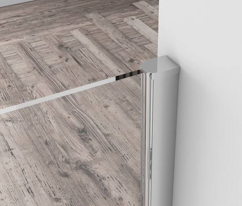 Xellanz Inloopdouche Eco | 100x220 cm | Helder glas | Chroom beslag