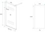 Diamond Line Inloopdouche Eco 140x200cm Antikalk Helder Glas Chroom Profiel 8mm Veiligheidsglas Easy Clean - Thumbnail 12