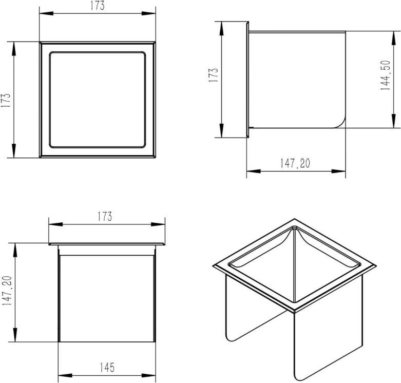 Xellanz Inzetstuk reserverolhouder Rocko | Inbouw | Messing | Wit mat