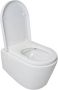 Xellanz Toiletpot Hangend Firius Wandcloset Keramiek Diepspoel Nano Coating EasyClean Rimless Glans Wit met Softclose Toiletbril - Thumbnail 9