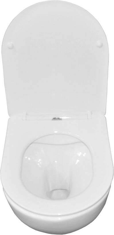 Xellanz Nibiru wandcloset compact randloos met softclose zitting wit glans
