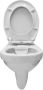 Xellanz Toiletpot Hangend Trevi 53x36.5x36cm Wandcloset Keramiek Diepspoel Nano Coating EasyClean Rimless Glans Wit met Softclose Toiletbril - Thumbnail 8