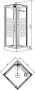 Xellanz Thermo complete douchecabine 80x80x218 aluminium chroom profielen - Thumbnail 3