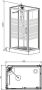 Xellanz Thermo complete douchecabine links 120x90x218 aluminium chroom profielen - Thumbnail 3